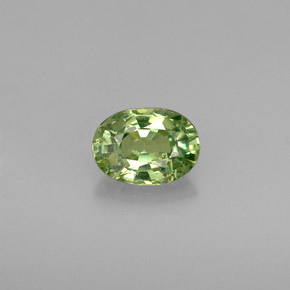 Granato demantoide naturale verde da 0,48 ct, taglio ovale, VS-SI