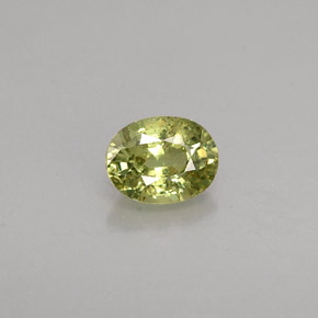 Granato demantoide naturale verde da 0,44 ct, taglio ovale, VS-SI