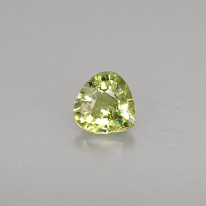 Granato demantoide naturale verde da 0,35 ct, taglio a pera, VS