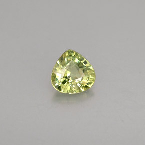 Granato demantoide naturale verde da 0,35 ct, taglio a pera, VS