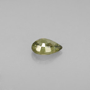 Granato demantoide naturale verde da 0,57 ct, taglio a pera, VS