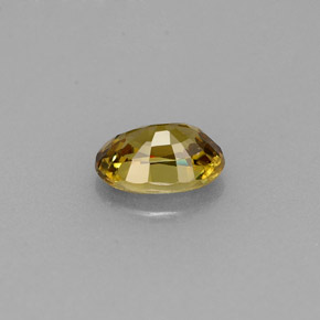 Granato demantoide naturale giallo da 0,63 ct, taglio ovale, VS