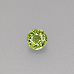 Granato demantoide naturale verde da 0,33 ct, taglio rotondo, VS