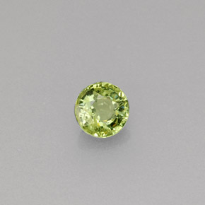 Granato demantoide naturale verde da 0,33 ct, taglio rotondo, VS