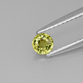 Granato demantoide naturale verde da 0,27 ct, taglio rotondo, VS
