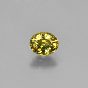 Granato demantoide naturale verde da 0,58 ct, taglio ovale, VS