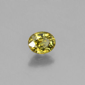 Granato demantoide naturale verde da 0,58 ct, taglio ovale, VS