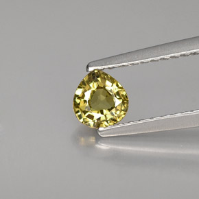 Granato demantoide naturale giallo da 0,42 ct, taglio a pera, VS