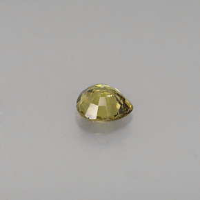 Granato demantoide naturale giallo da 0,42 ct, taglio a pera, VS