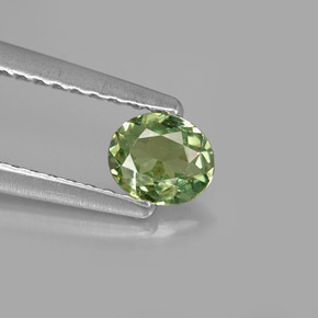 Granato demantoide naturale verde da 0,29 ct, taglio ovale, VVS-VS