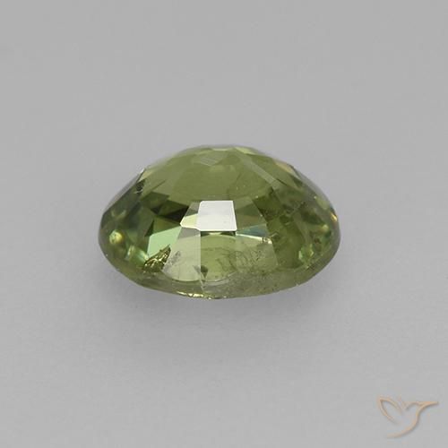Granato demantoide Verde chiaro naturale da 0.49 ct, Ovale, VS-SI
