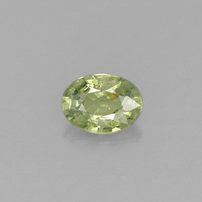 Granato demantoide naturale verde da 0,33 ct, taglio ovale, VS-SI