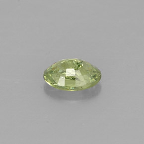 Granato demantoide naturale verde da 0,33 ct, taglio ovale, VS-SI