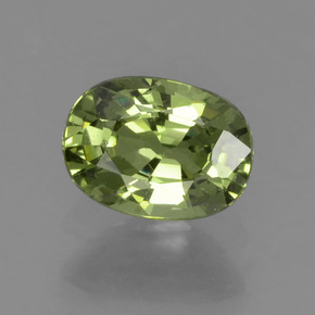 Granato demantoide naturale verde da 0,54 ct, taglio ovale, VS