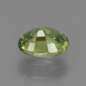 Granato demantoide naturale verde da 0,54 ct, taglio ovale, VS