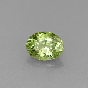 Granato demantoide naturale verde da 0,54 ct, taglio ovale, VS-SI