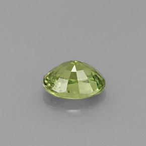 Granato demantoide naturale verde da 0,54 ct, taglio ovale, VS-SI