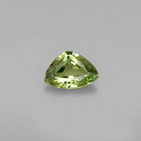 Granato demantoide naturale verde da 0,31 ct, trillion, VS