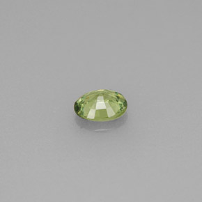 Granato demantoide naturale verde da 0,28 ct, taglio ovale, VVS