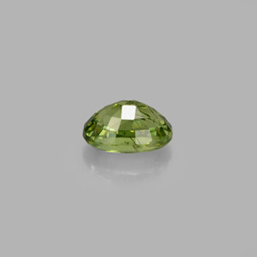 Granato demantoide naturale verde da 0,72 ct, taglio ovale, VS