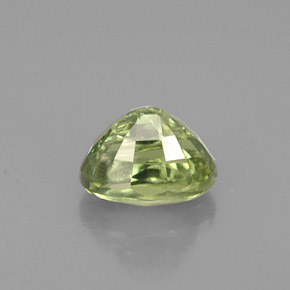 Granato demantoide naturale verde da 0,80 ct, taglio ovale, VS-SI