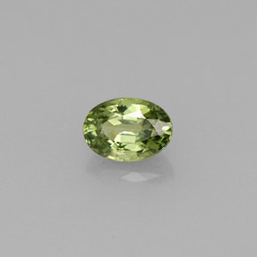 Granato demantoide naturale verde da 0,67 ct, taglio ovale, VVS