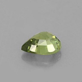 Granato demantoide naturale verde da 0,66 ct, taglio a pera, VS
