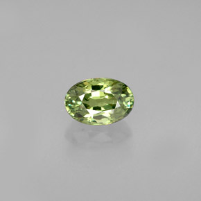 Granato demantoide naturale verde da 0,56 ct, taglio ovale, VVS-VS