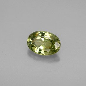 Granato demantoide naturale verde da 0,53 ct, taglio ovale, VS