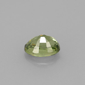 Granato demantoide naturale verde da 0,72 ct, taglio ovale, VS