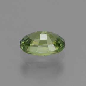 Granato demantoide naturale verde da 0,66 ct, taglio ovale, VS
