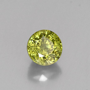 Granato demantoide naturale verde da 0,65 ct, taglio rotondo, VS-SI