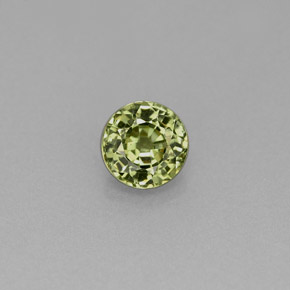 Granato demantoide naturale verde da 0,47 ct, taglio rotondo, VS