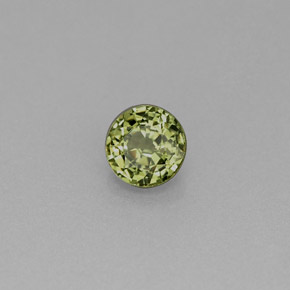 Granato demantoide naturale verde da 0,47 ct, taglio rotondo, VS