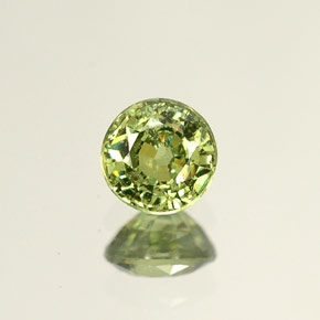 Granato demantoide naturale verde da 0,53 ct, taglio rotondo, VS