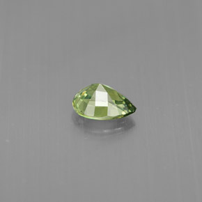 Granato demantoide naturale verde da 0,43 ct, taglio a pera, VS