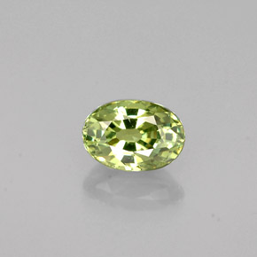 Granato demantoide naturale verde da 0,64 ct, taglio ovale, VS