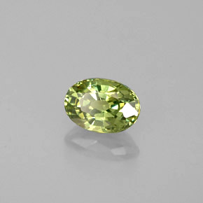 Granato demantoide naturale verde da 0,64 ct, taglio ovale, VS