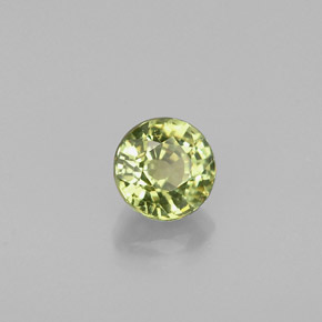 Granato demantoide naturale verde da 0,50 ct, taglio rotondo, VS