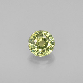 Granato demantoide naturale verde da 0,50 ct, taglio rotondo, VS