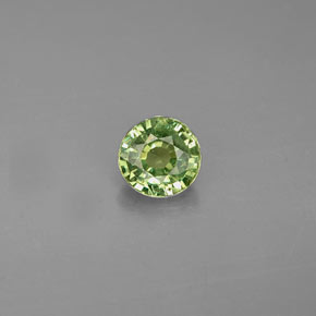 Granato demantoide naturale verde da 0,47 ct, taglio rotondo, VS