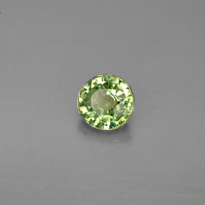 Granato demantoide naturale verde da 0,47 ct, taglio rotondo, VS