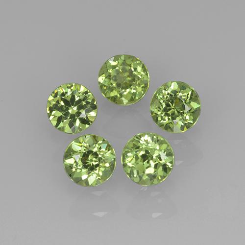 Granato demantoide naturale verde da 1,13 ct, taglio rotondo, VVS-VS