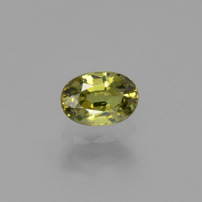 Granato demantoide naturale verde da 0,64 ct, taglio ovale, VVS-VS