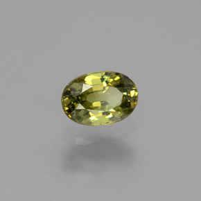 Granato demantoide naturale verde da 0,64 ct, taglio ovale, VVS-VS