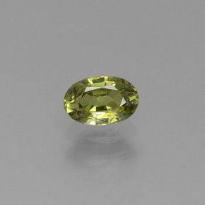 Granato demantoide naturale verde da 0,59 ct, taglio ovale, VVS-VS