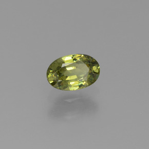 Granato demantoide naturale verde da 0,59 ct, taglio ovale, VVS-VS