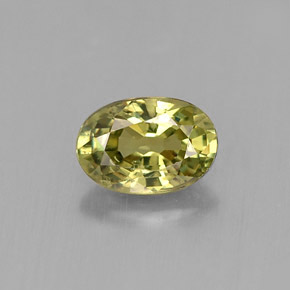 Granato demantoide naturale verde da 0,66 ct, taglio ovale, VVS-VS