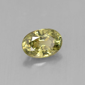 Granato demantoide naturale verde da 0,66 ct, taglio ovale, VVS-VS