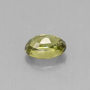Granato demantoide naturale verde da 0,70 ct, taglio ovale, VVS-VS